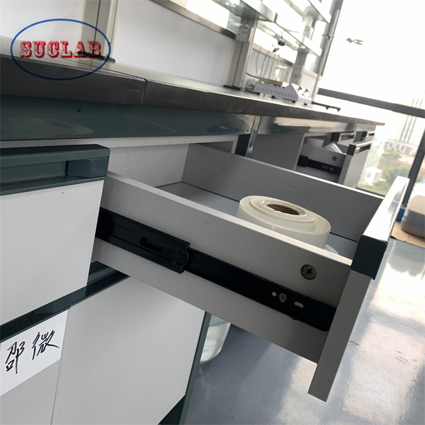 Φαινολικό ρητίνη countertops Χημεία Εργαστήριο πάγκο Εργαστήριο νησί πάγκο με κεραμική βαλβίδα πυρήνα βρύση 1