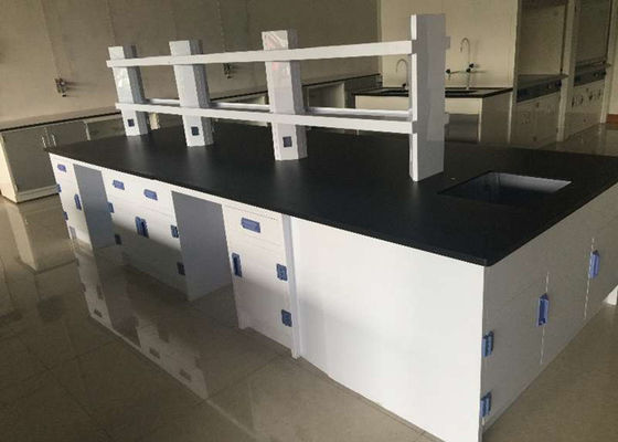 Καλή τιμή Έπιπλα εργαστηρίων χημείας χάλυβα κολλεγίου/εργαστηριακός πάγκος εργασίας με τα ράφια αντιδραστηρίων σε απευθείας σύνδεση