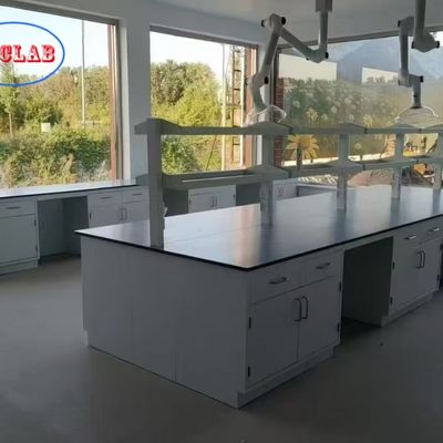 Καλή τιμή Full Steel Chemical Laboratory Workbench with 175° Buffer Hinge and Trespa Counter Tops σε απευθείας σύνδεση